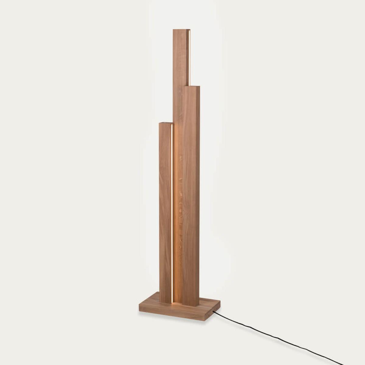 Oiled Oak Horizon I Floor Lamp