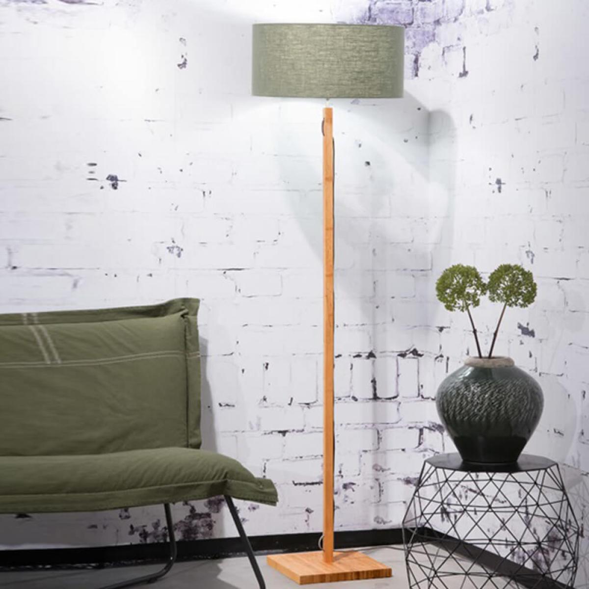 Natural/Green Forest Fuji Bamboo Floor Lamp – image 2