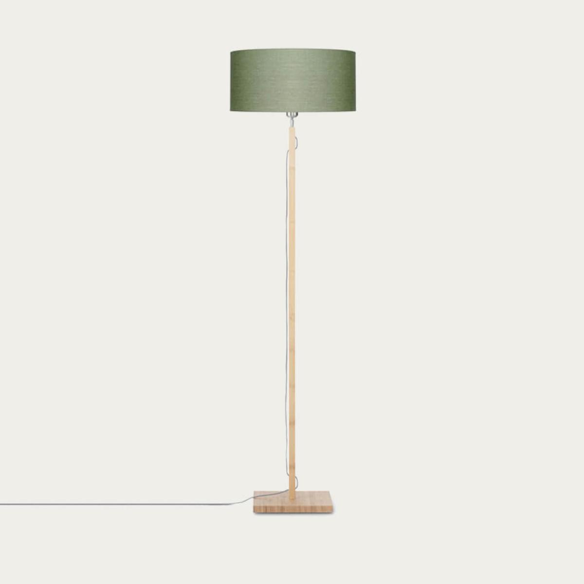 Natural/Green Forest Fuji Bamboo Floor Lamp – image 1