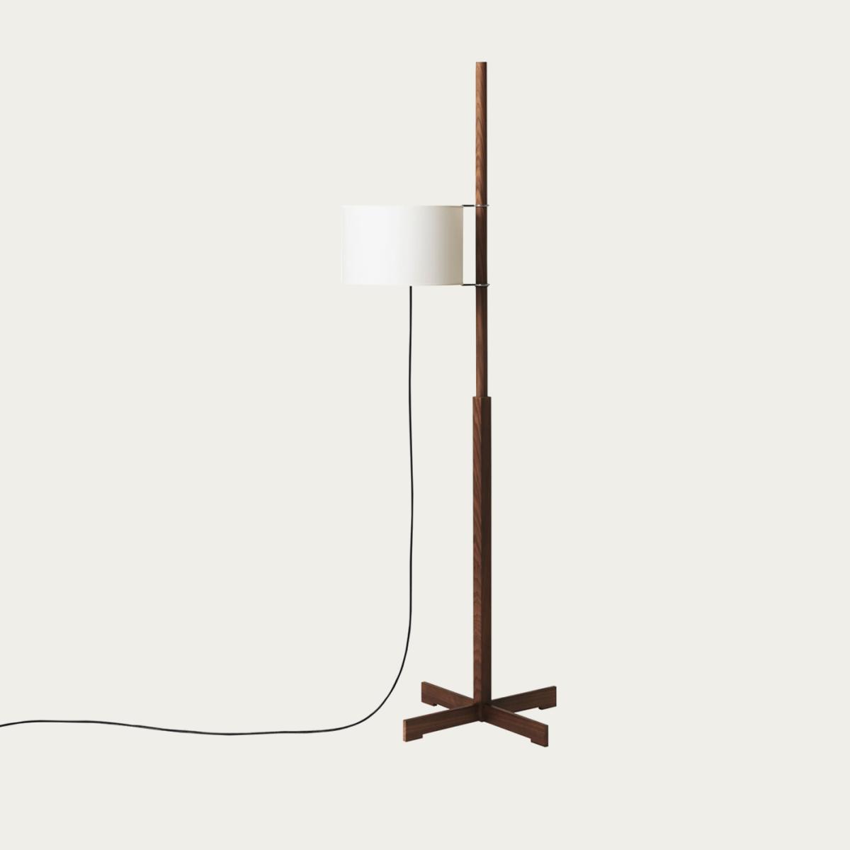Walnut/White with Upper Diffuser TMM Floor Lamp - EU Plug – image 1