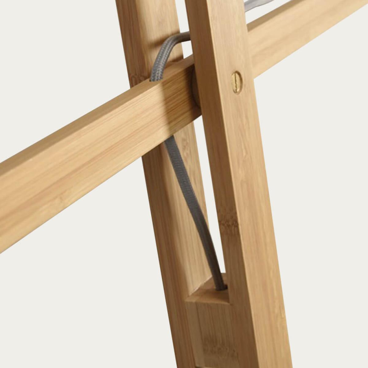 Natural/Green Forest Montblanc Bamboo Floor Lamp – image 3