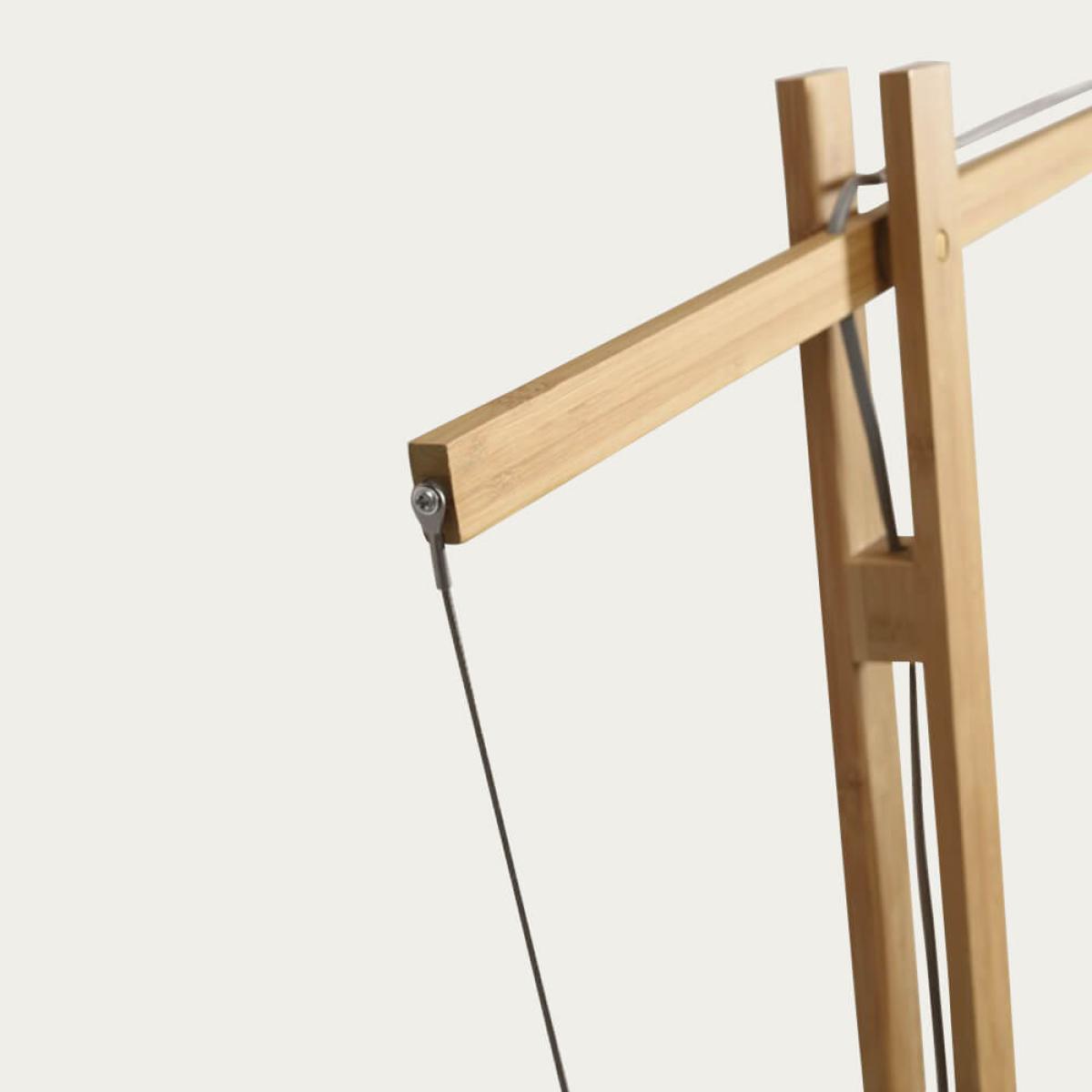 Natural/Green Forest Montblanc Bamboo Floor Lamp – image 4