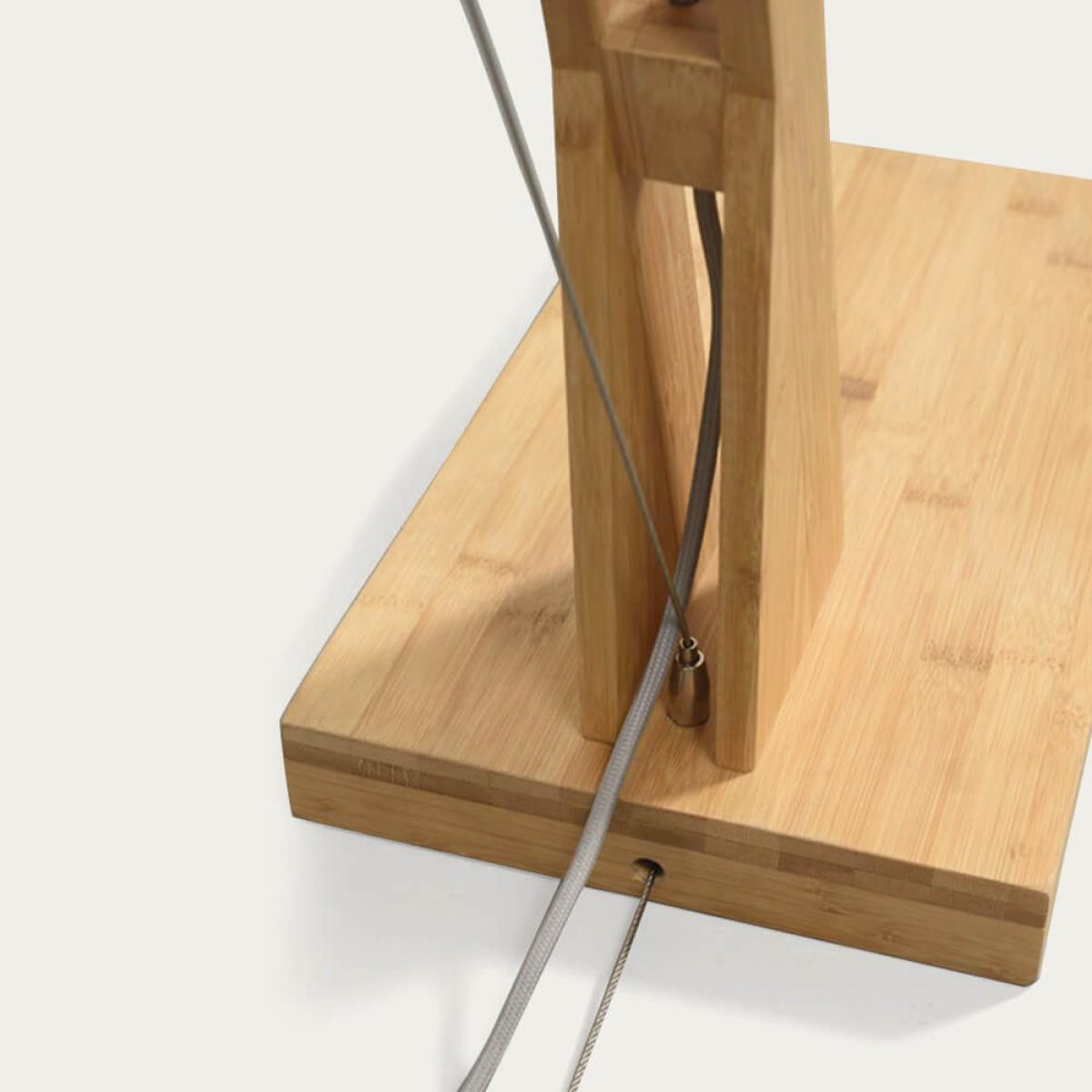 Natural/Green Forest Montblanc Bamboo Floor Lamp – image 6