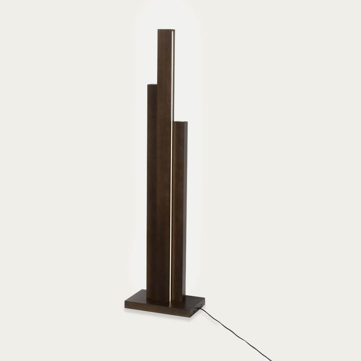Walnut Horizon I Floor Lamp