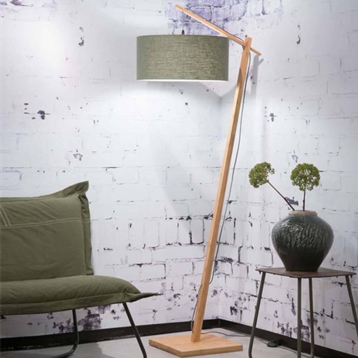 Natural/Green Forest Andes Bamboo Floor Lamp – image 2