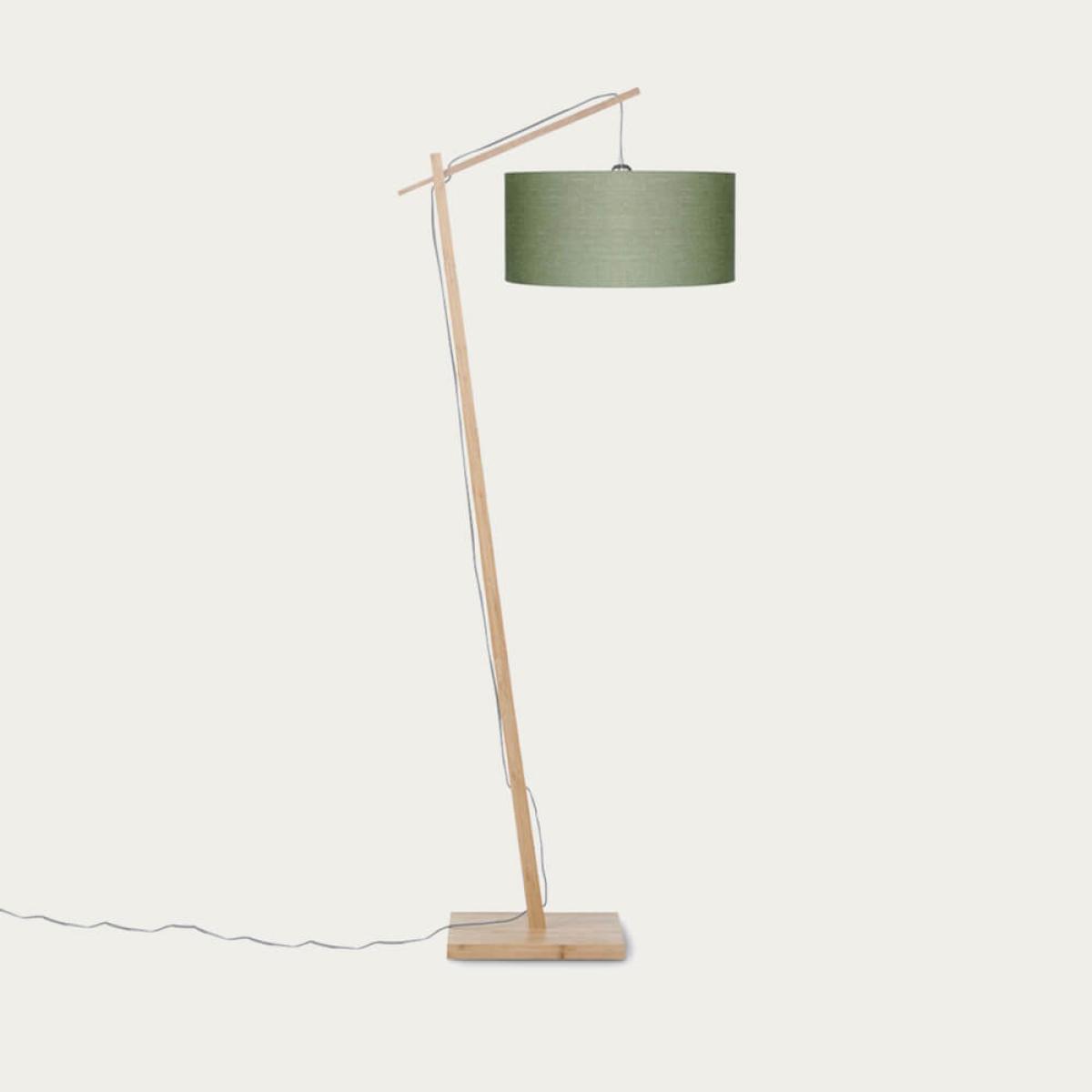 Natural/Green Forest Andes Bamboo Floor Lamp – image 1