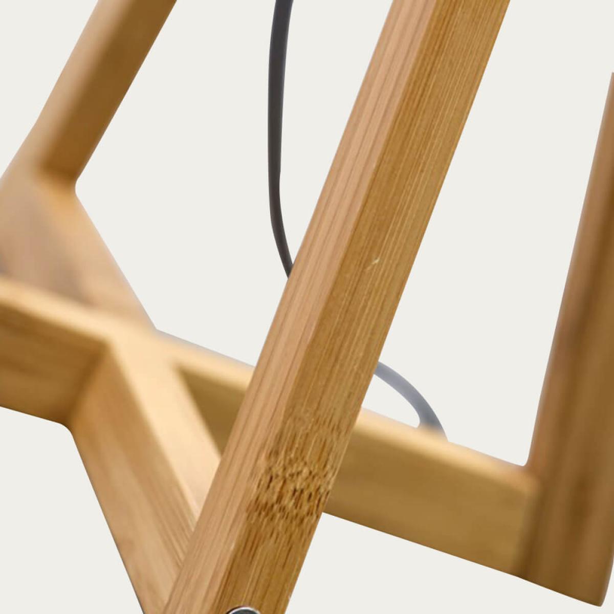 Natural/Linen Light Everest Bamboo Floor Lamp – image 4