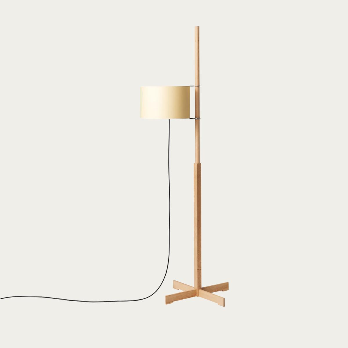 Beech/Beige TMM Floor Lamp - UK Plug – image 1