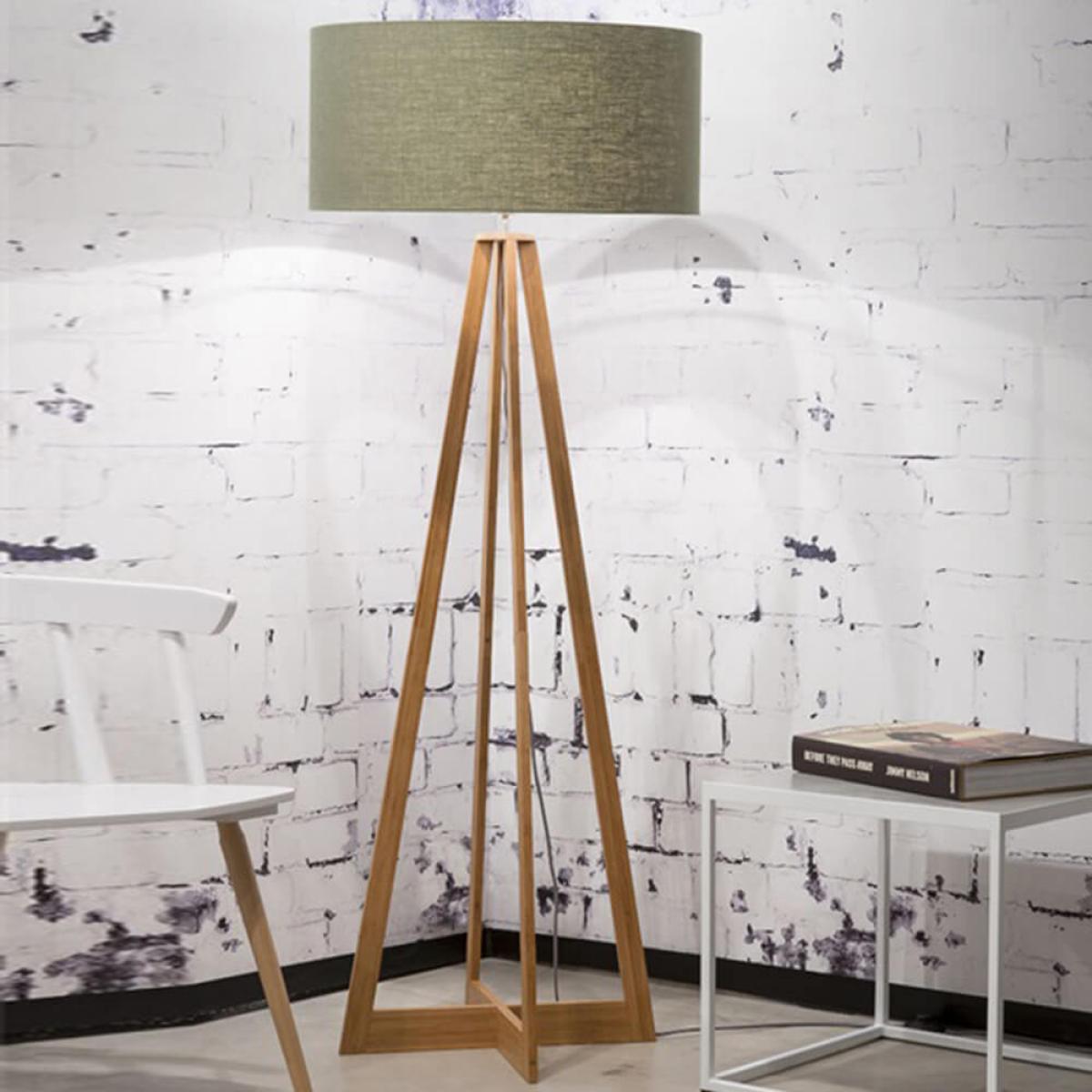 Natural/Green Forest Everest Bamboo Floor Lamp – image 2