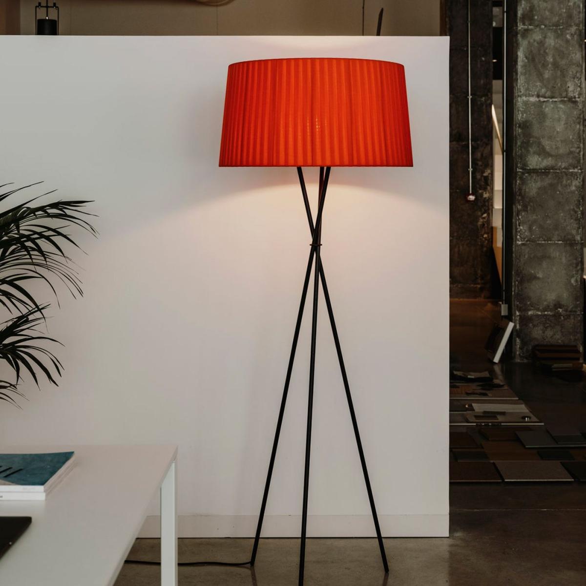Red-Amber Trípode Floor Lamp - UK Plug – image 2