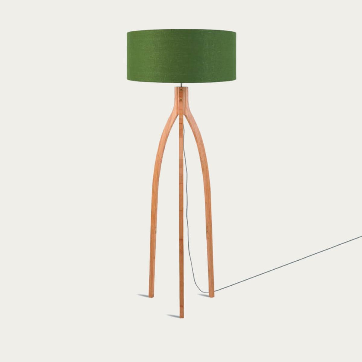 Natural/Green Forest Annapurna Bamboo Floor Lamp – image 1