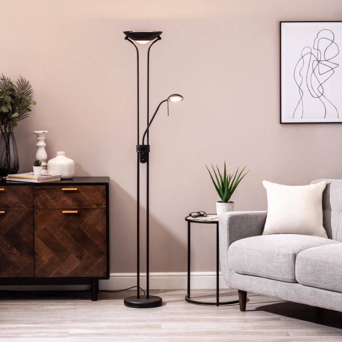 Mother and Child Floor Lamp, Satin Black – image 2
