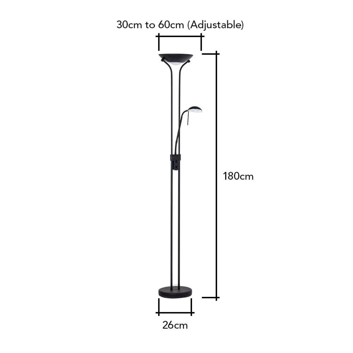 Mother and Child Floor Lamp, Satin Black – image 7