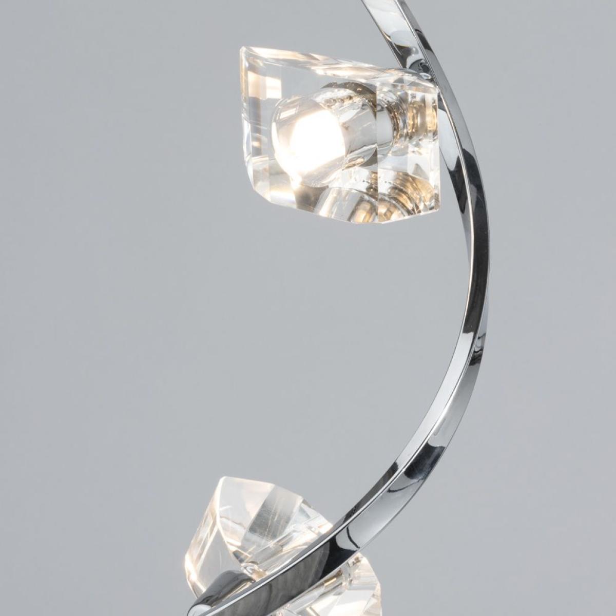 Bella Wavy Floor Lamp, Chrome – image 4