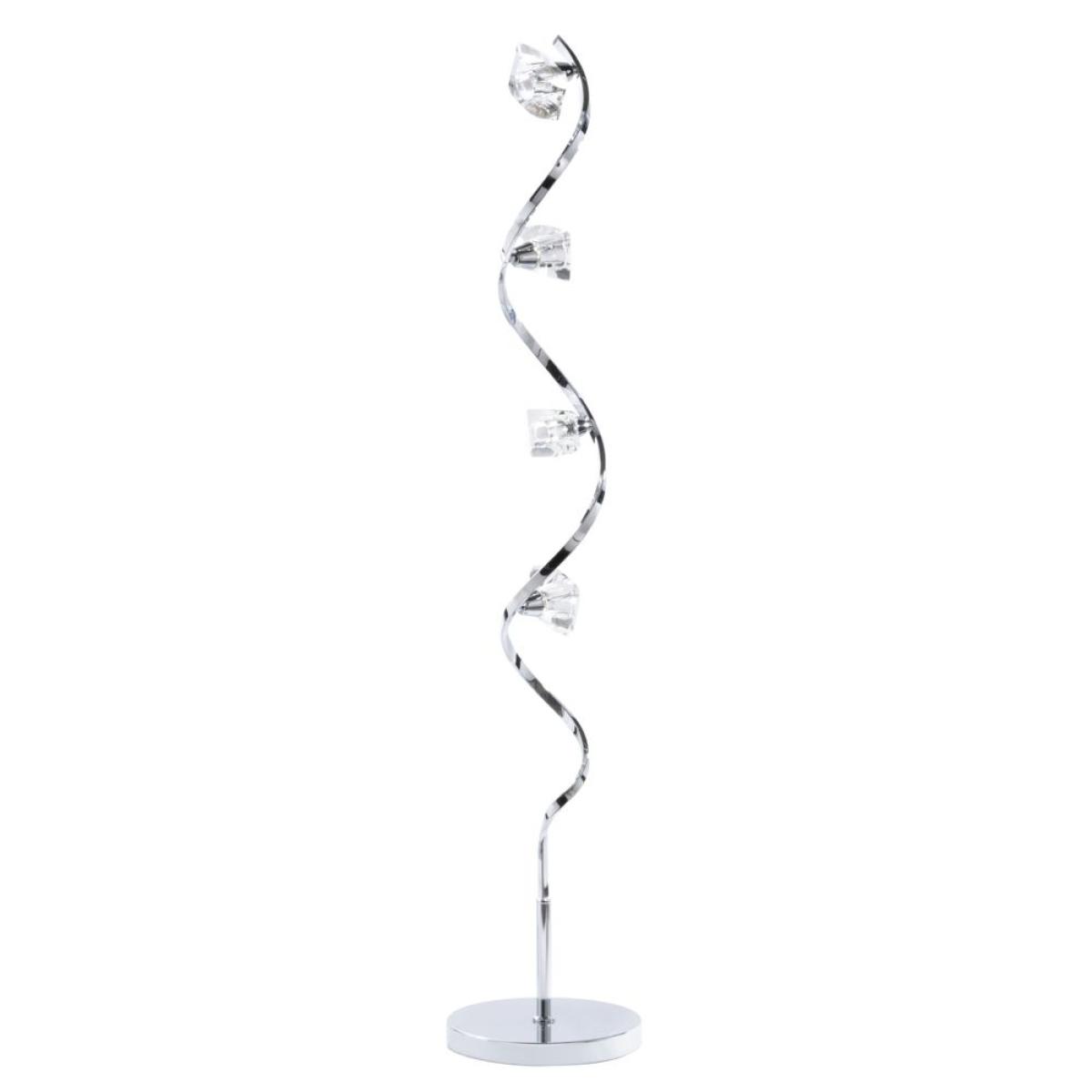 Bella Wavy Floor Lamp, Chrome – image 5