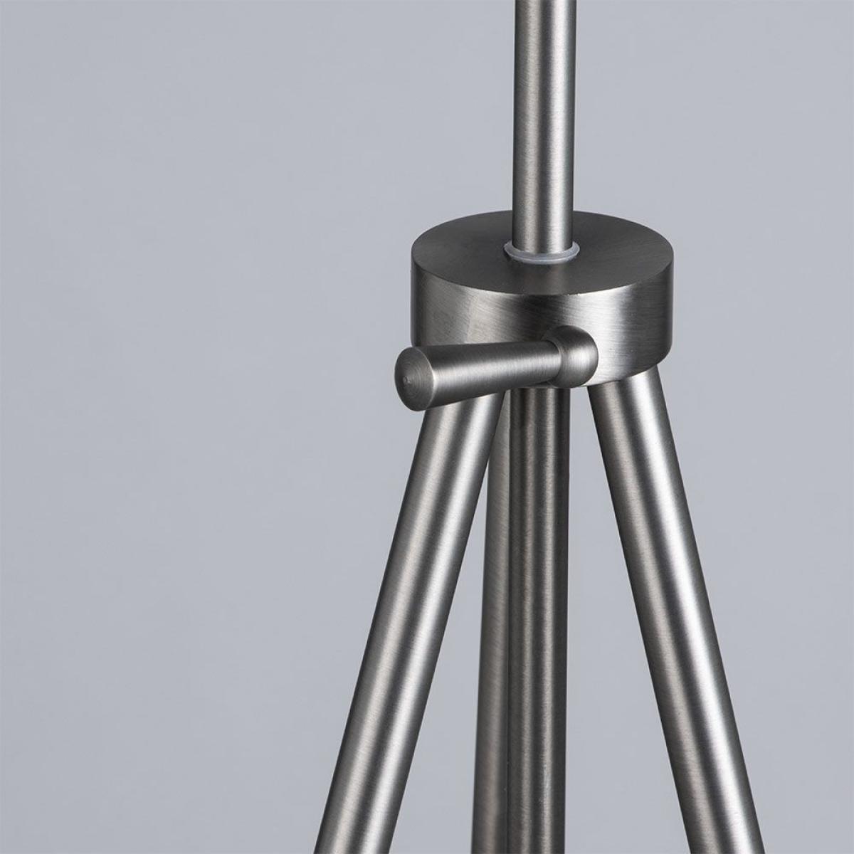 Pol Rise and Fall Tripod Floor Lamp, Brushed Steel – image 4