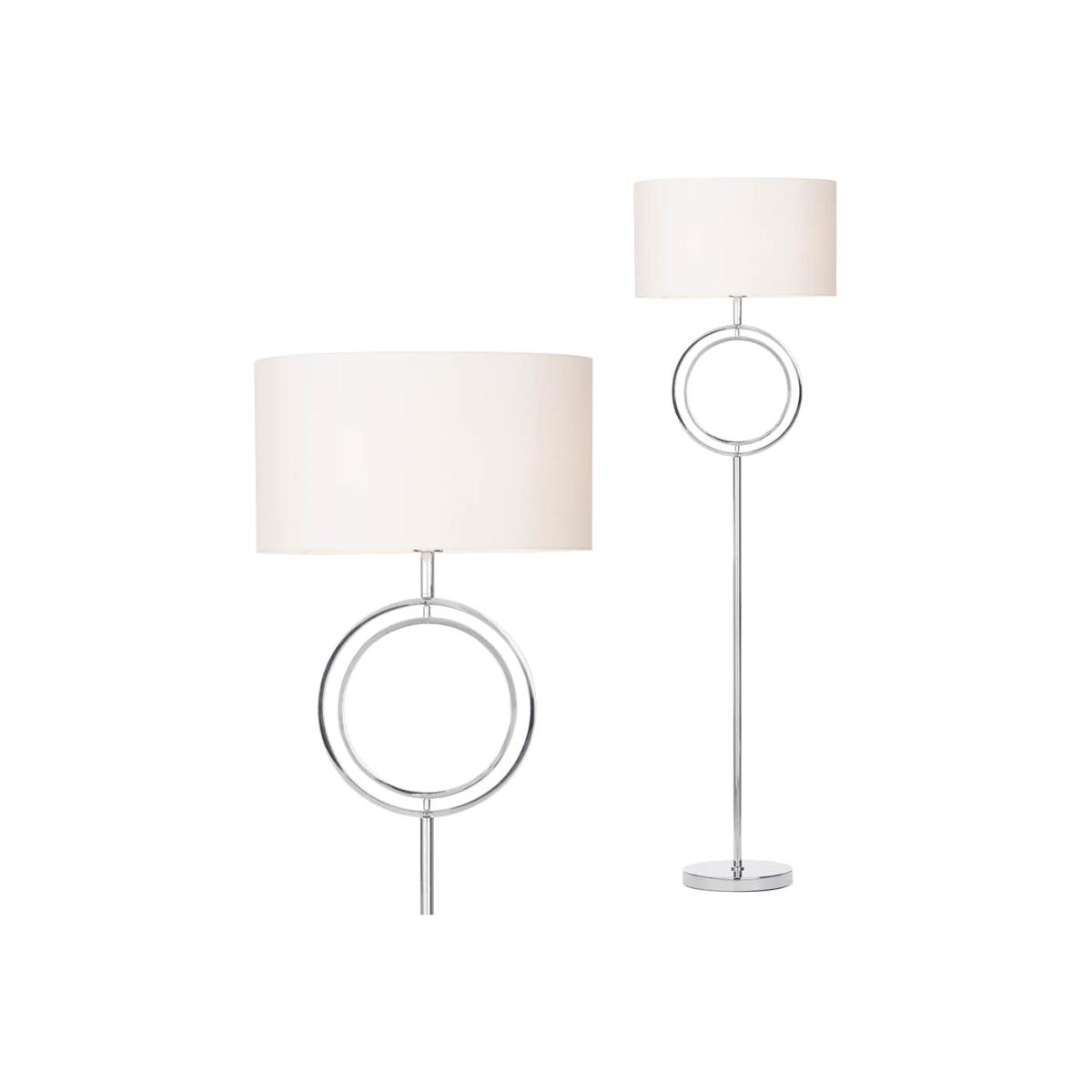 Daya Floor Lamp, Chrome