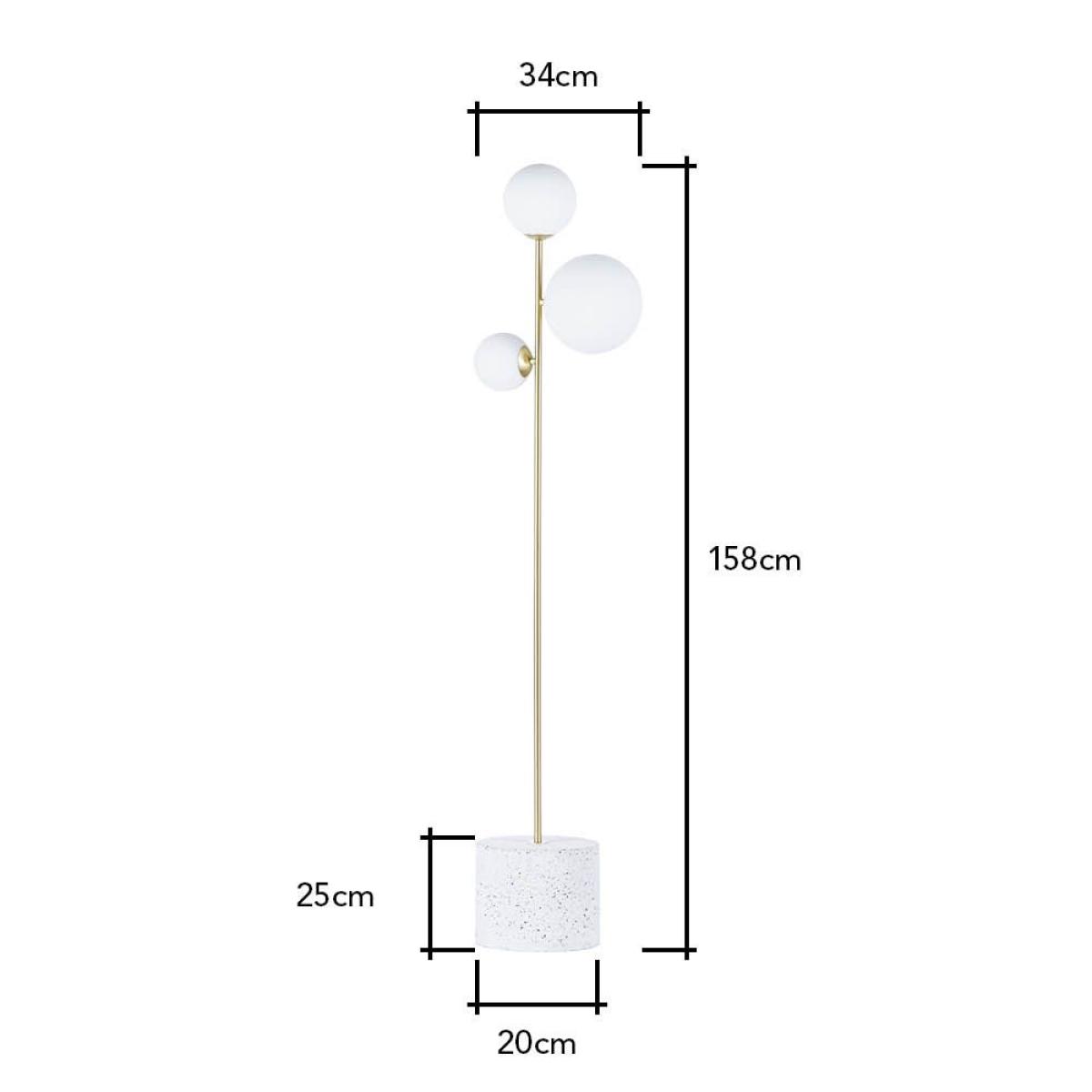 Forella Floor Lamp, Satin Brass – image 7