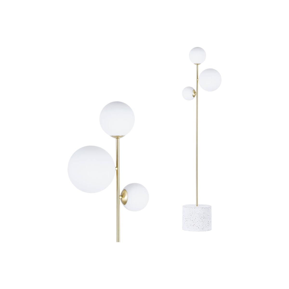 Forella Floor Lamp, Satin Brass – image 1