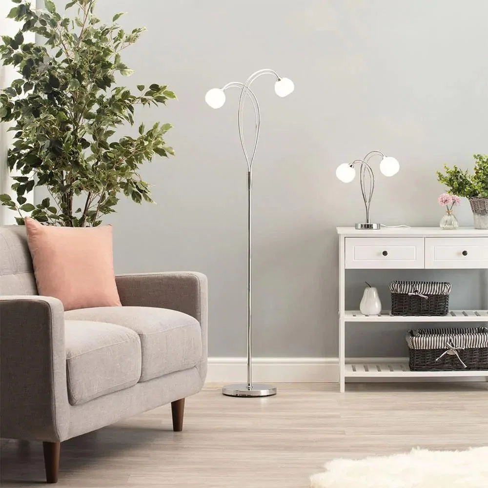 Soni Floor Lamp, Chrome – image 5