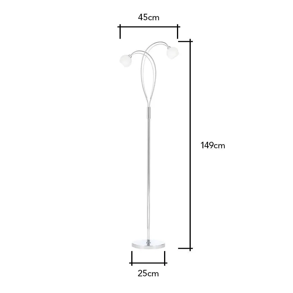 Soni Floor Lamp, Chrome – image 7