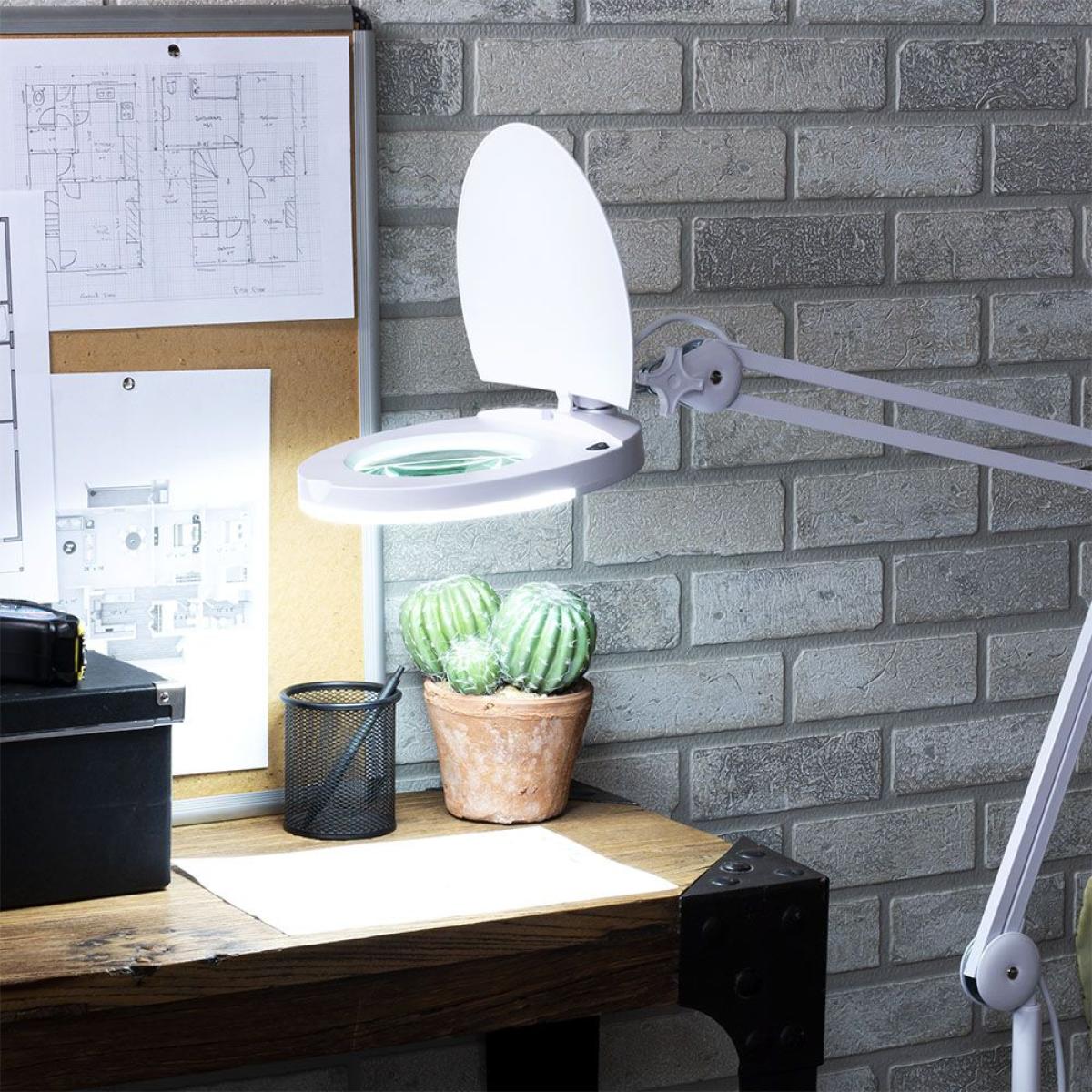 Ernest Task Lamp with Floor Stand, White – image 2