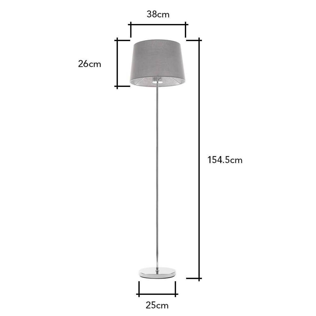Mira Touch Floor Lamp, Grey – image 6