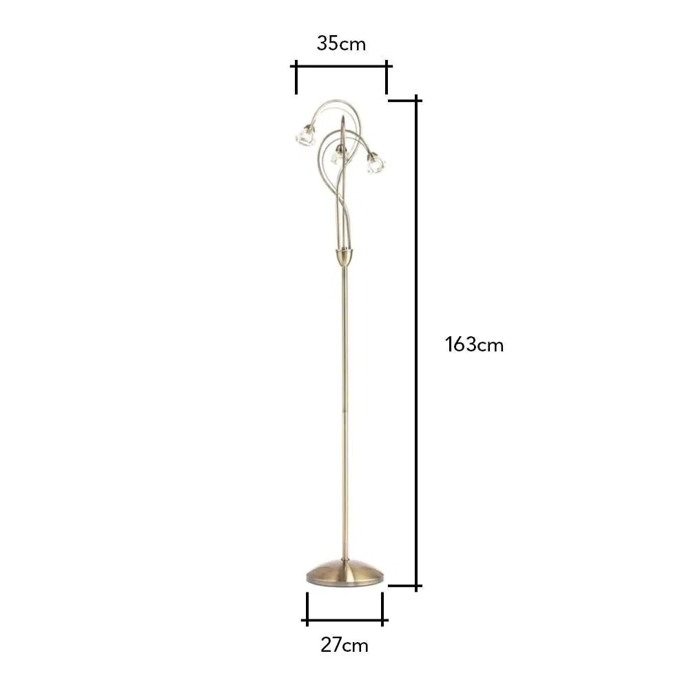 Marianne Floor Lamp, Antique Brass – image 8