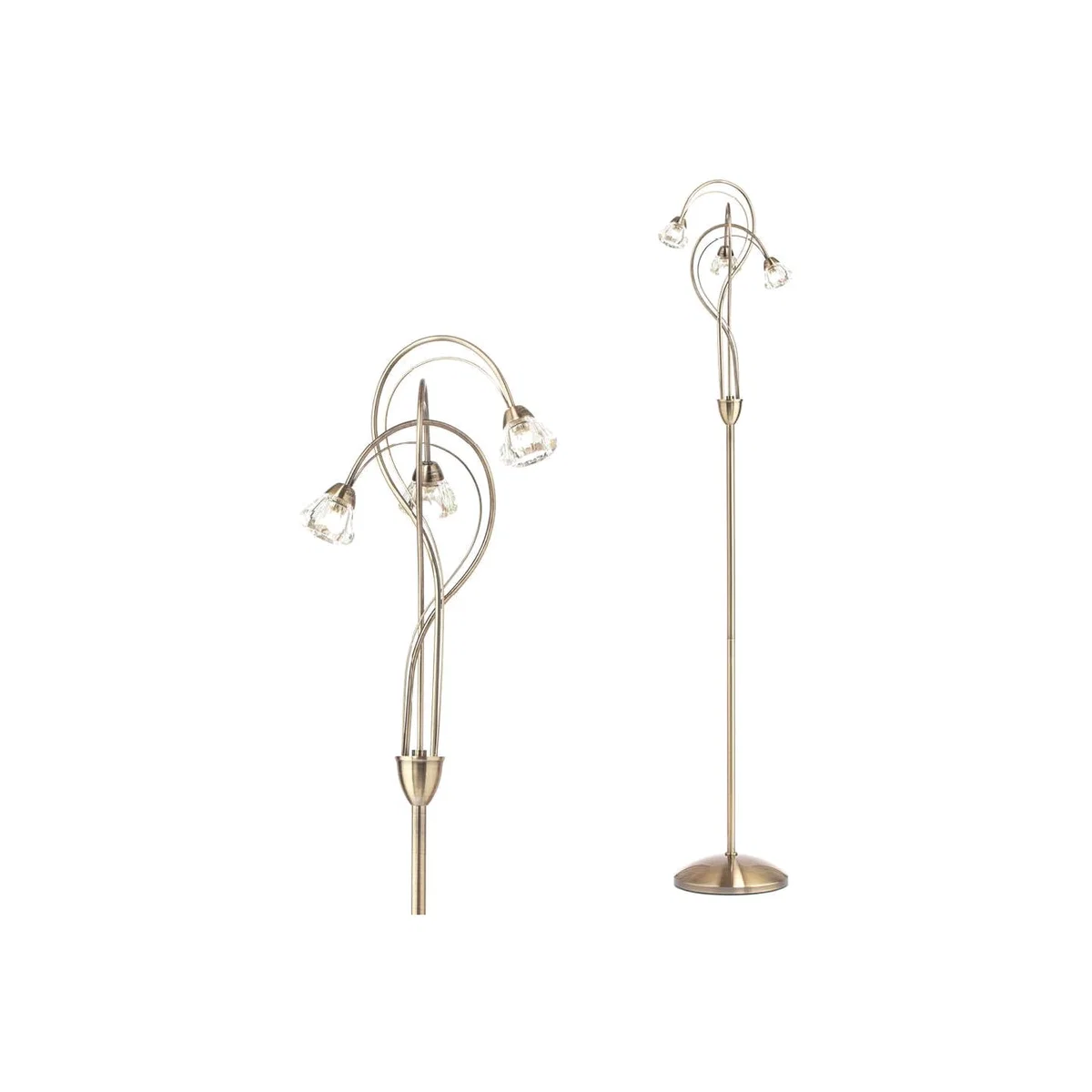 Marianne Floor Lamp, Antique Brass – image 1