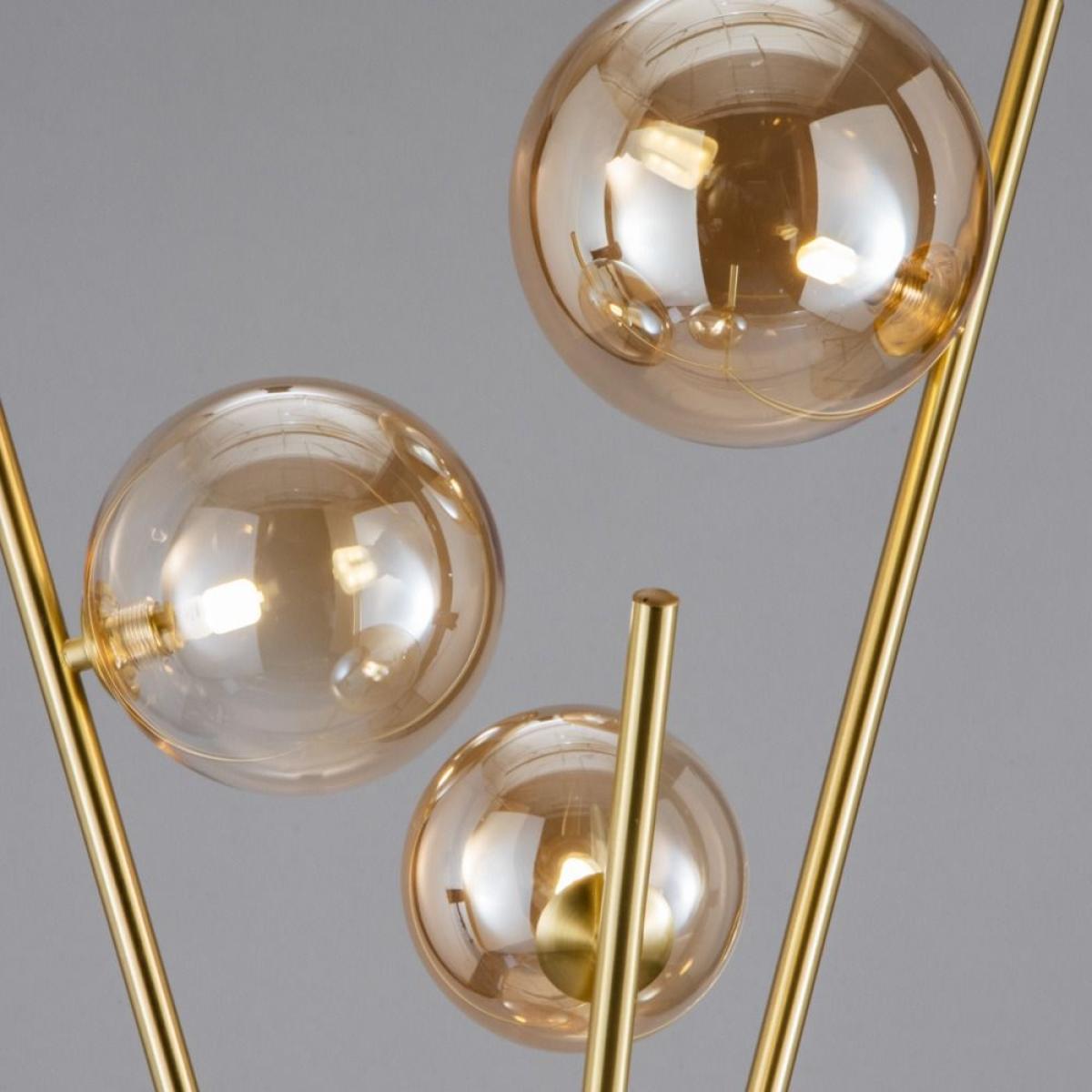 Lincoln Tripod Floor Lamp, Satin Brass – image 5