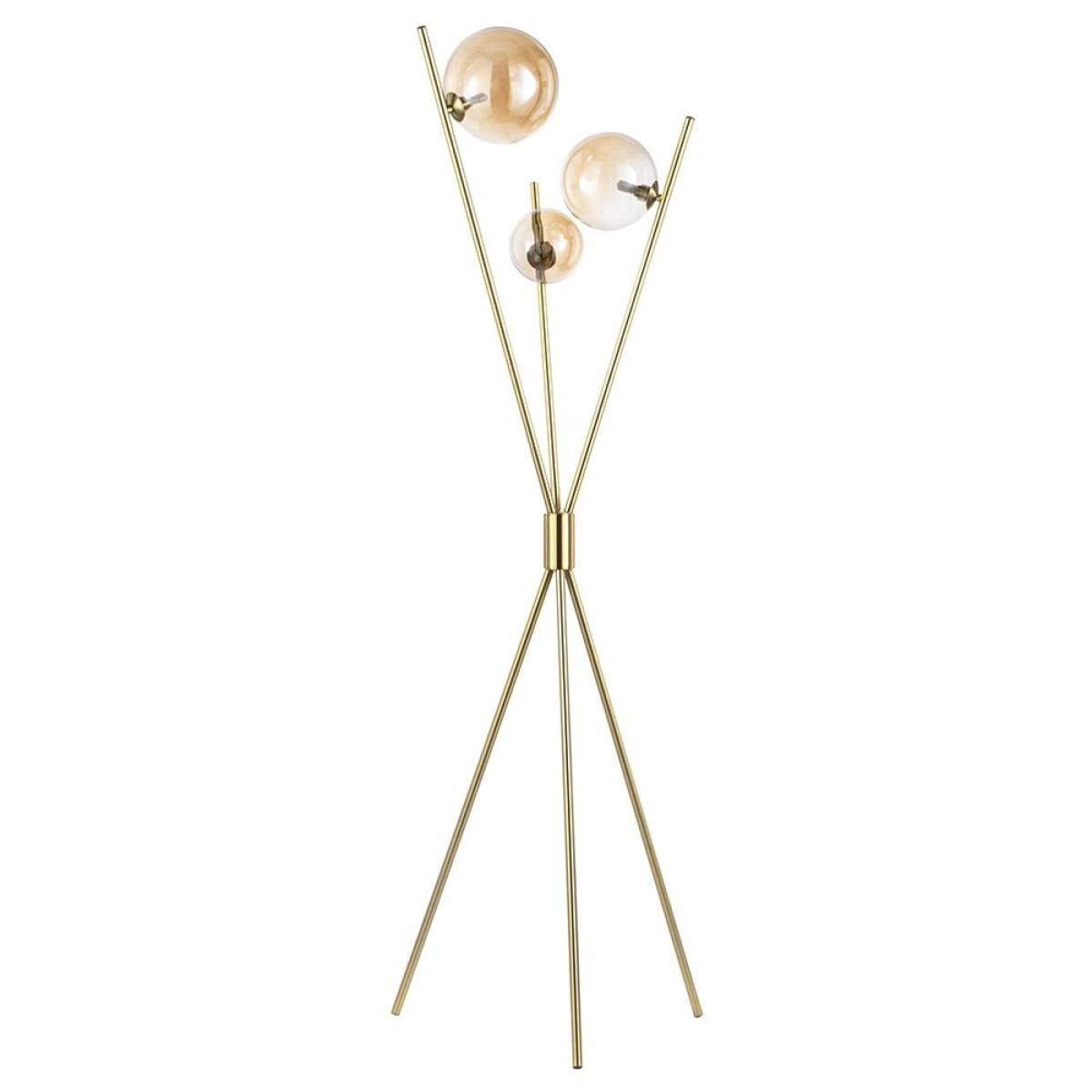 Lincoln Tripod Floor Lamp, Satin Brass – image 7