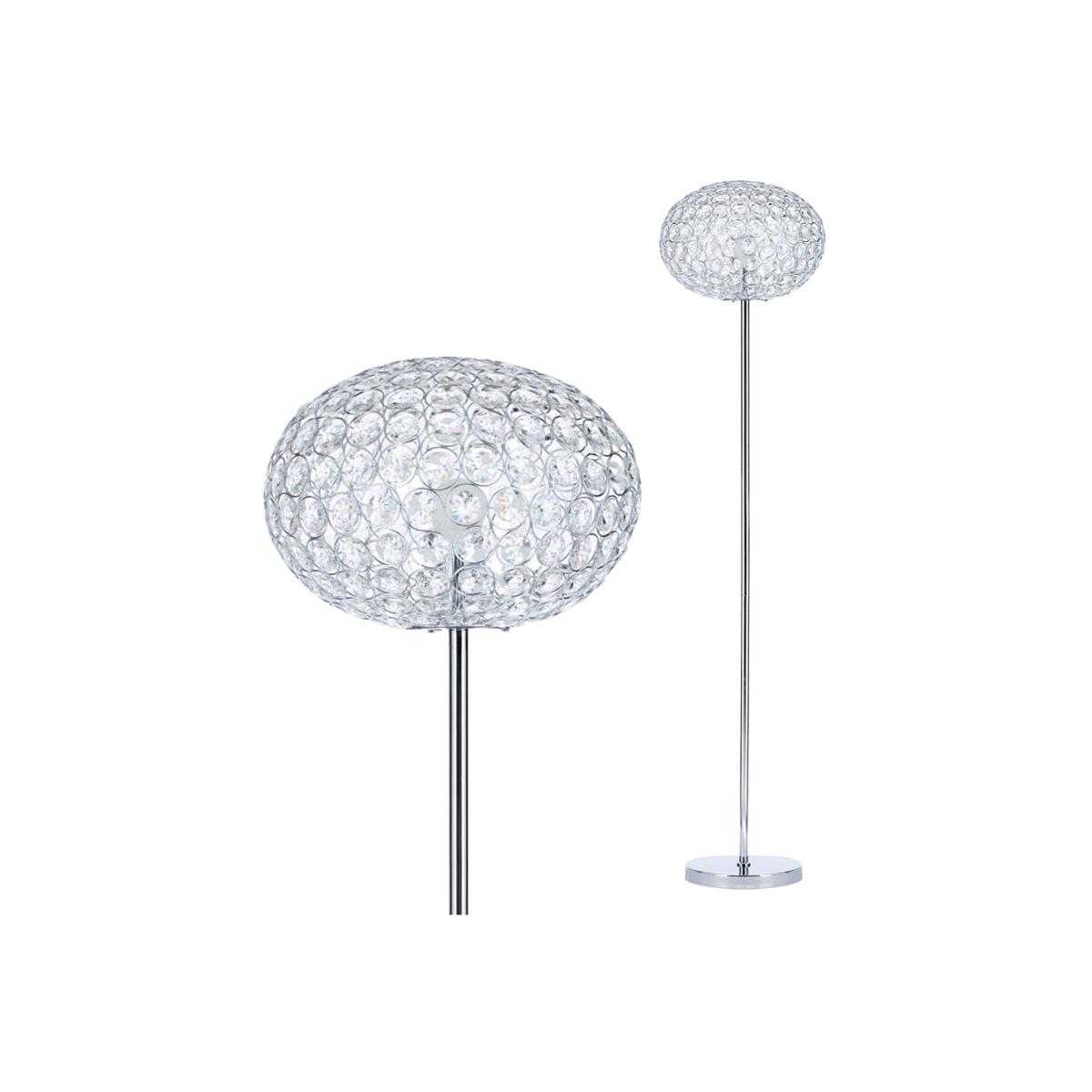 Pearl Floor Lamp, Chrome – image 1