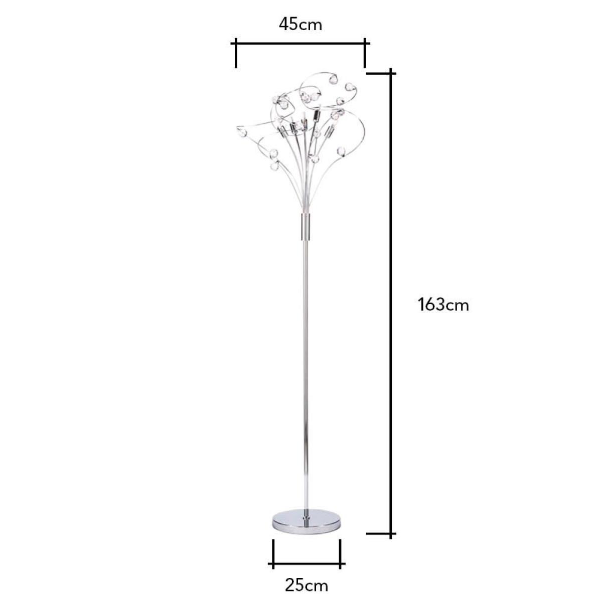 Lila Floor Lamp, Chrome – image 6
