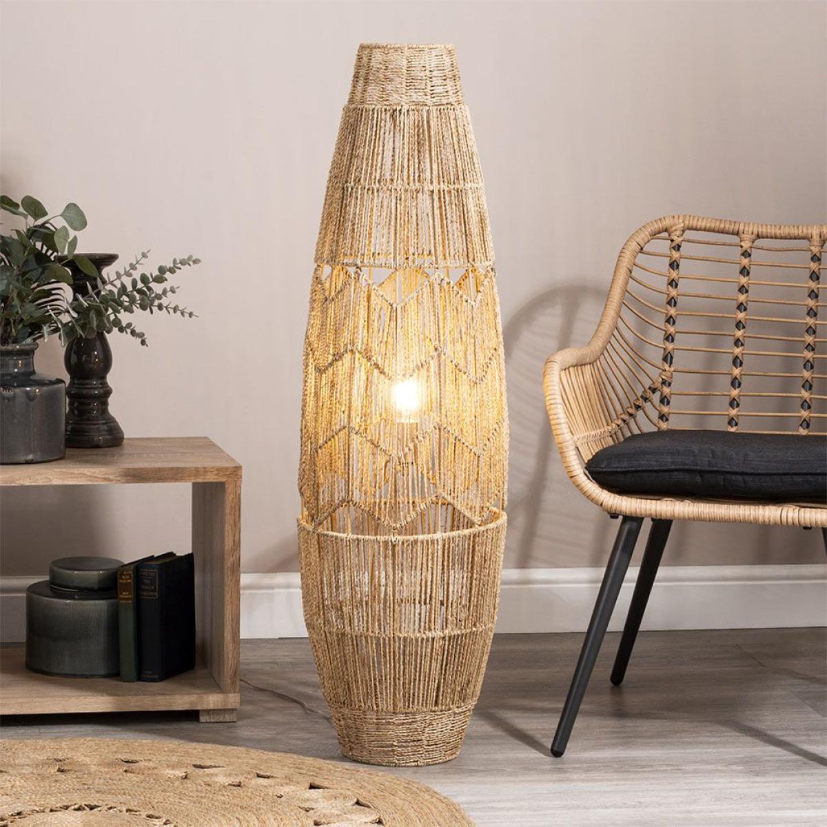 Jute String Floor Lamp, Natural – image 2