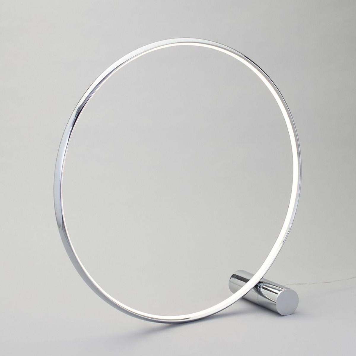 Sola LED Ring Floor Lamp, Chrome – image 3