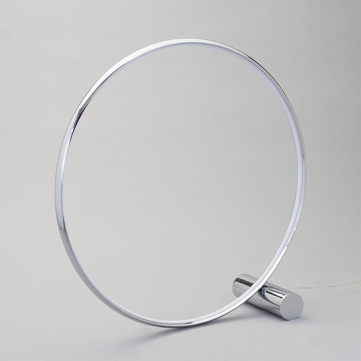 Sola LED Ring Floor Lamp, Chrome – image 4