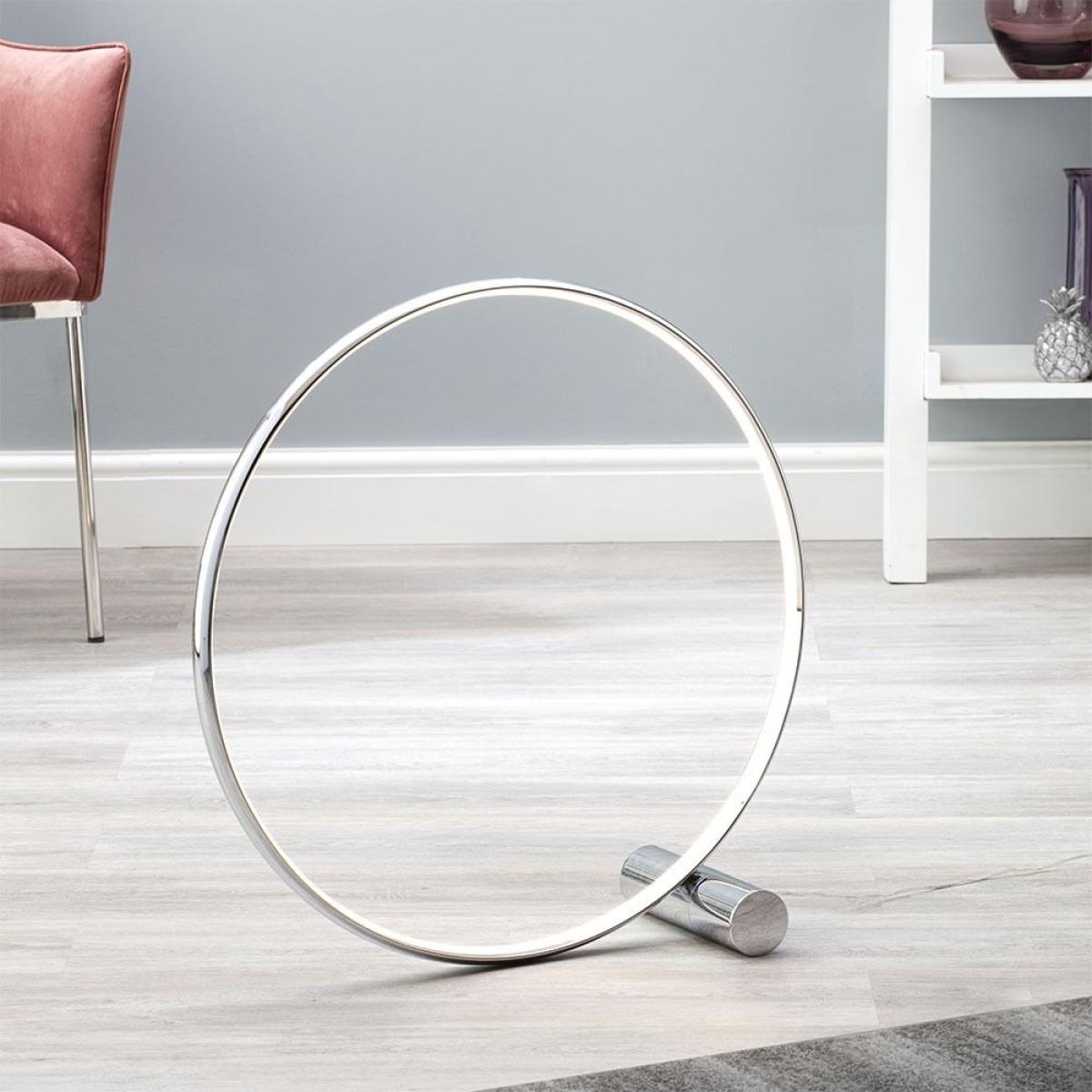 Sola LED Ring Floor Lamp, Chrome – image 6