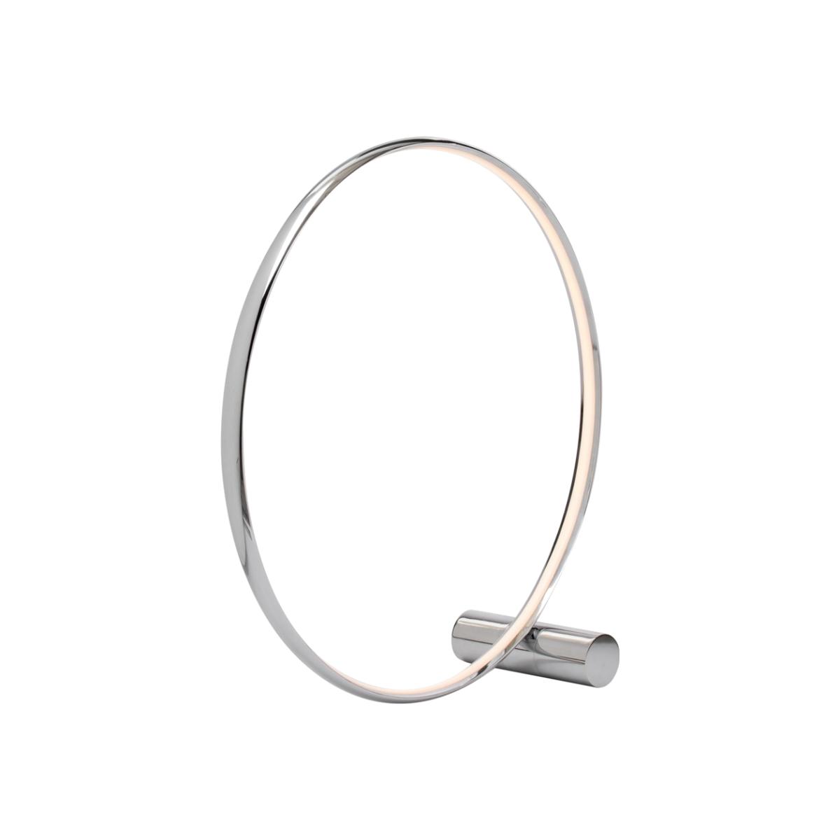 Sola LED Ring Floor Lamp, Chrome – image 1