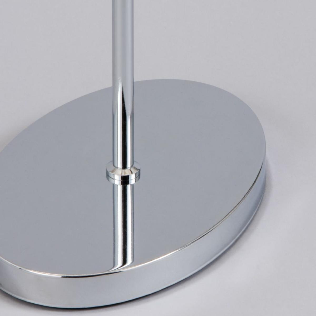 Bryant Oval Floor Lamp with Grey Shade, Chrome – image 5