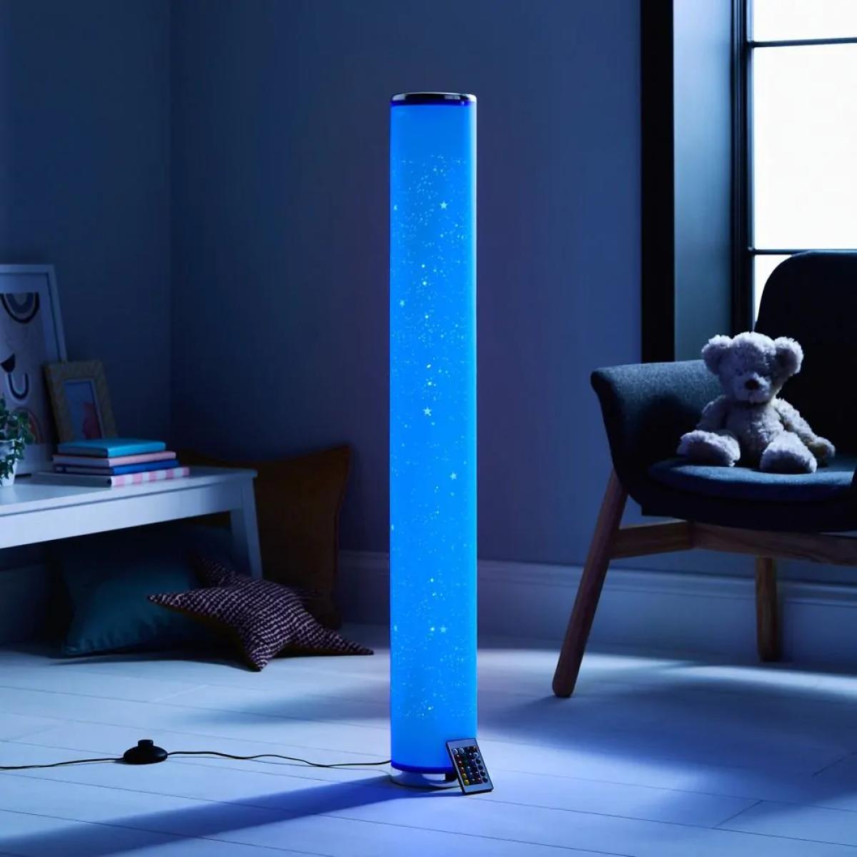 Glow Starburst Colour Changing LED Cylinder Floor Lamp, White – image 6