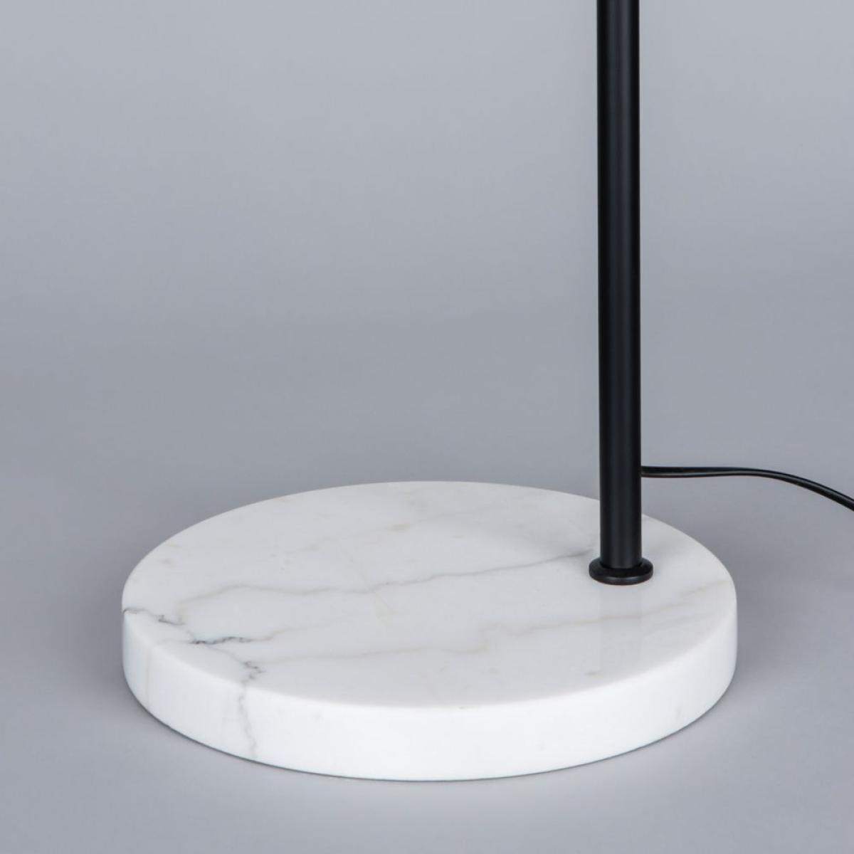 Benson Curved Floor Lamp, Satin Black – image 6
