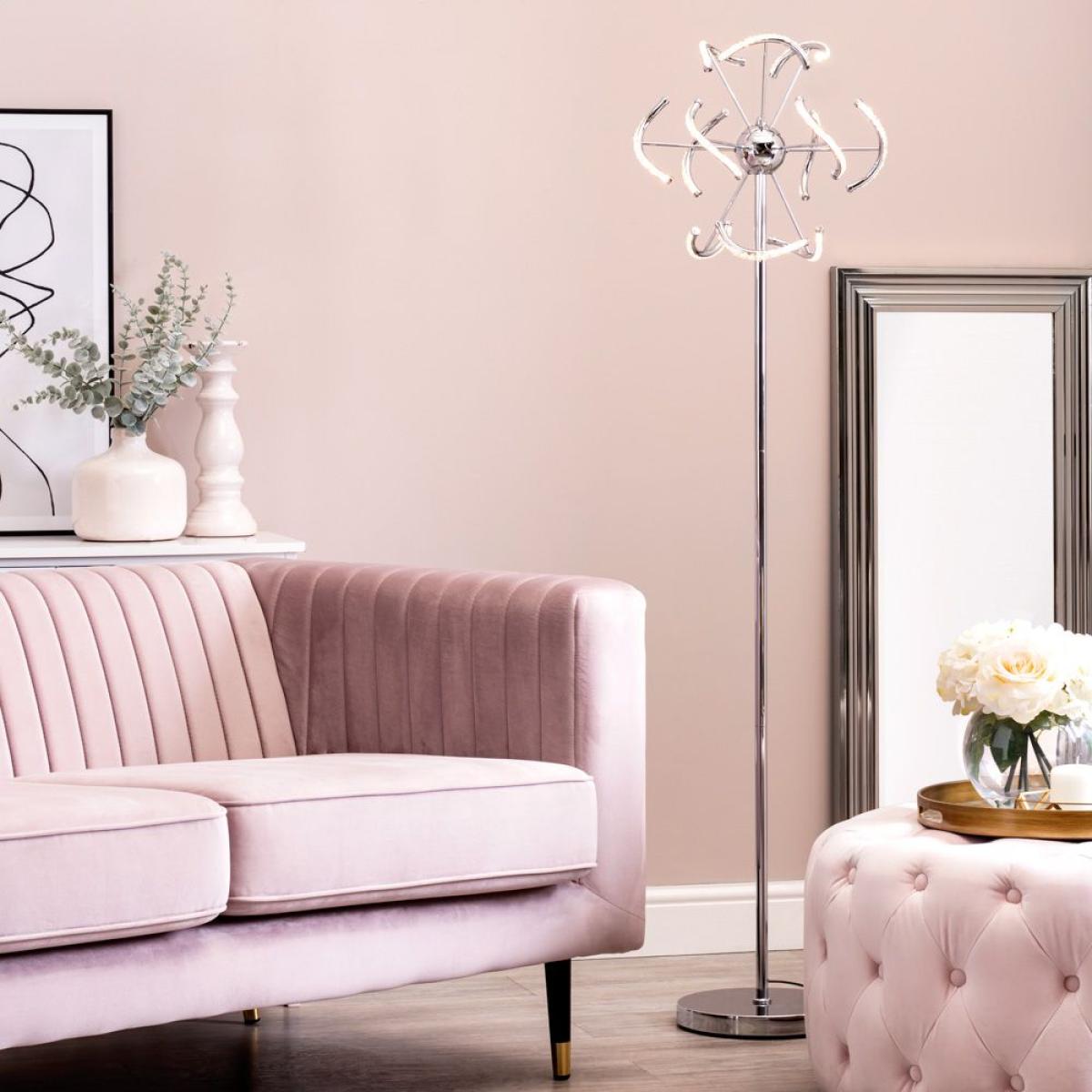 Mae LED Floor Lamp, Chrome – image 2