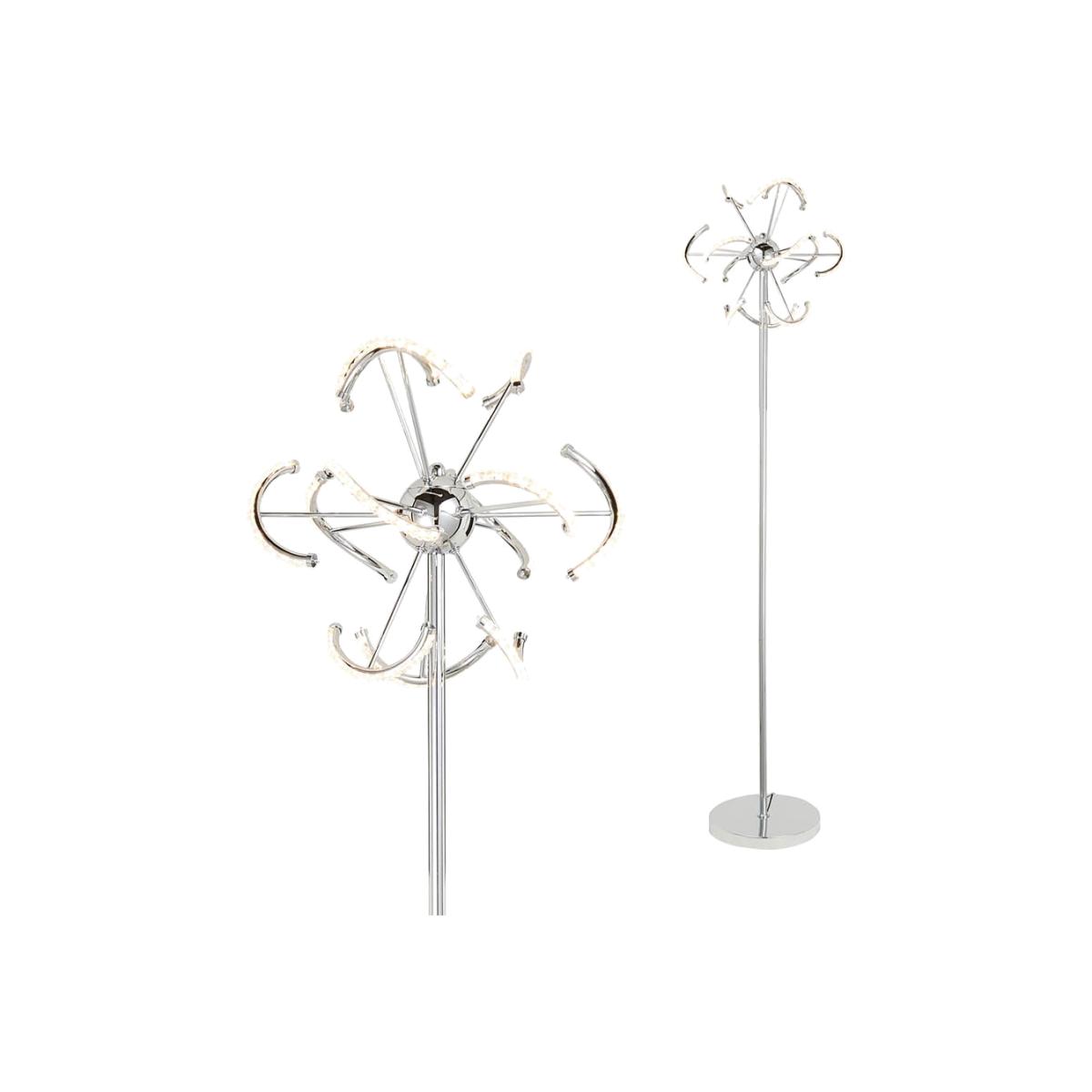 Mae LED Floor Lamp, Chrome – image 1