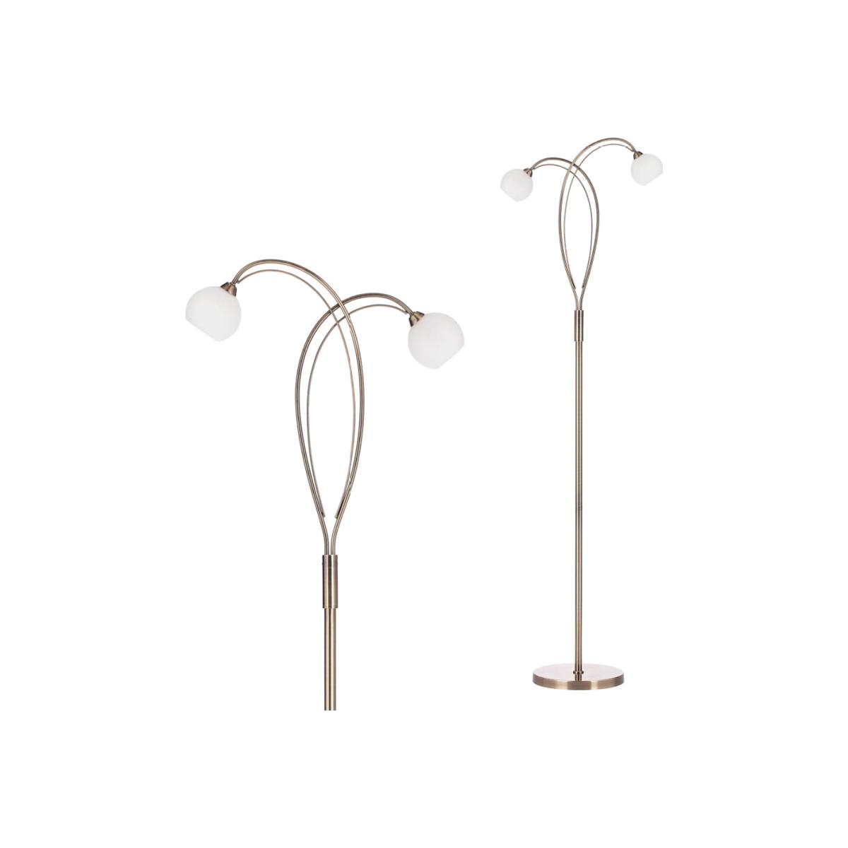 Soni Floor Lamp, Antique Brass – image 1