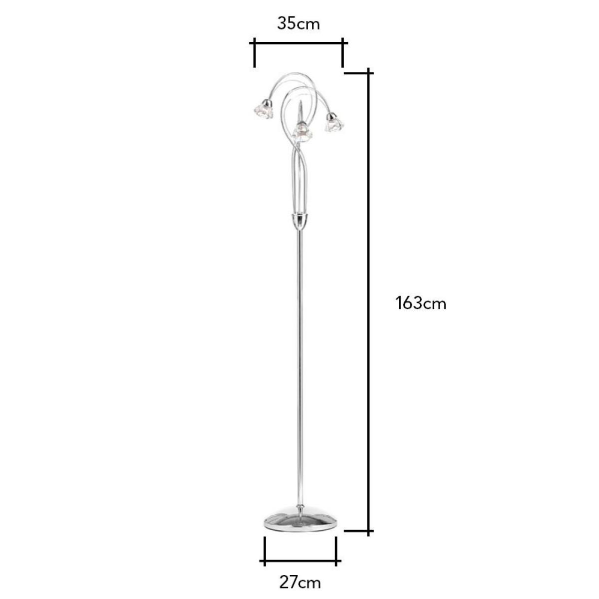 Marianne Floor Lamp, Chrome – image 8