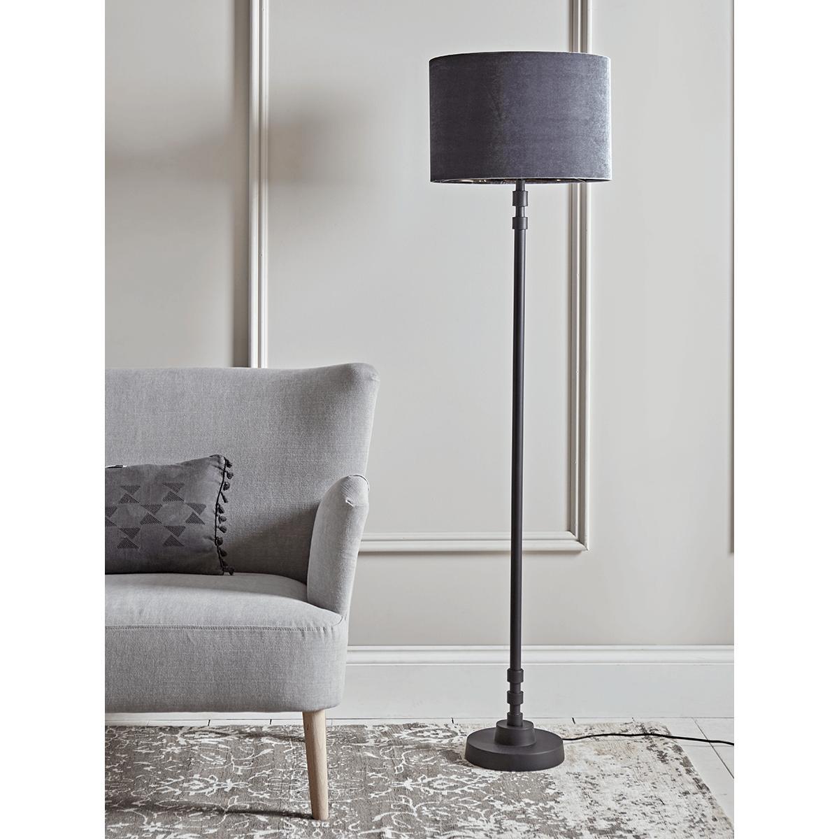 Grey & Black Floor Lamp – image 1