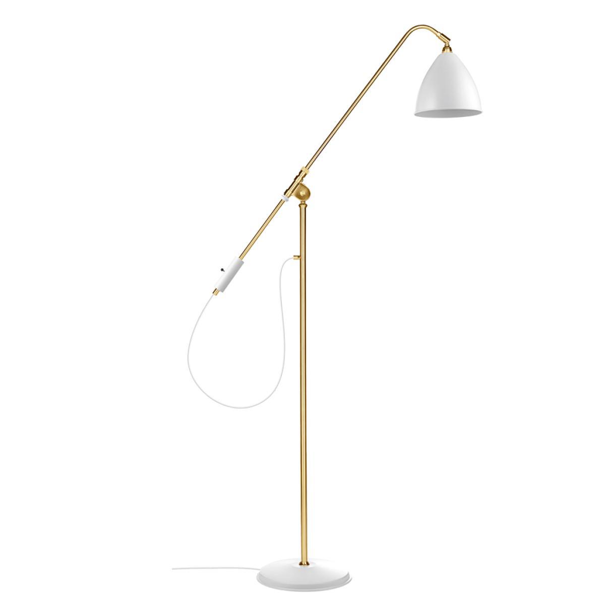 Medium Bestlite BL4 Floor Lamp in Black Brass & White – image 5