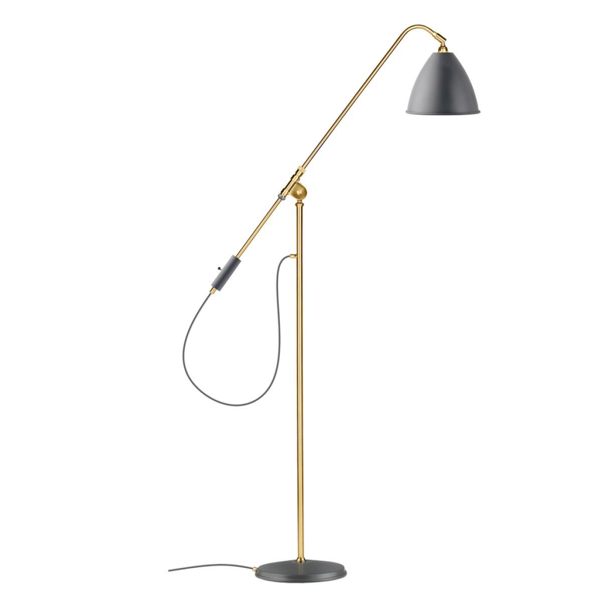 Medium Bestlite BL4 Floor Lamp in Black Brass & White – image 6