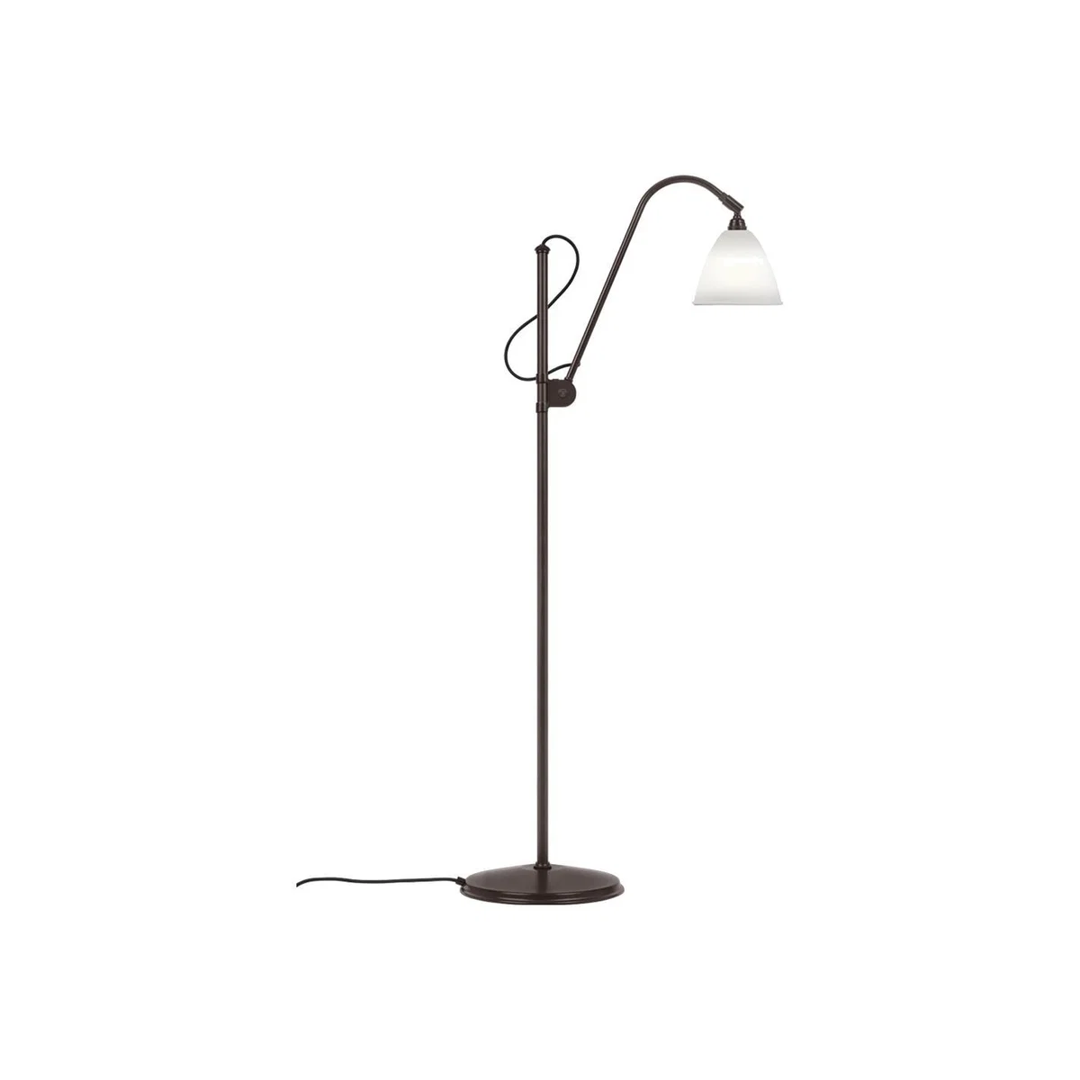 Small Bestlite BL3 Floor Lamp in Brass & Bone China