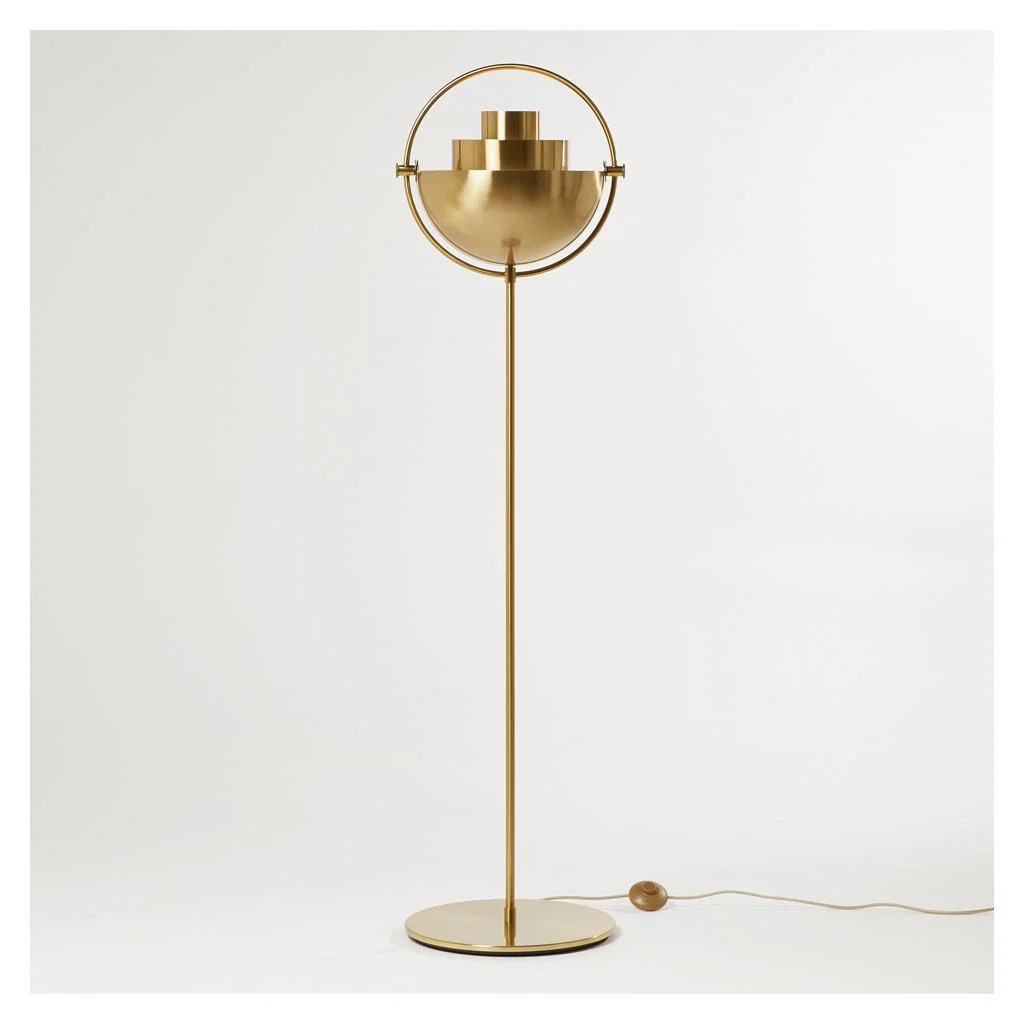 Multi-Lite Floor Lamp All Brass
